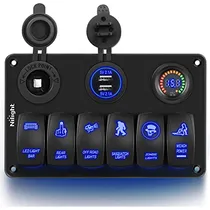 Comprar Panel De Interruptores Basculantes Nilight De 6 Bandas, Band
