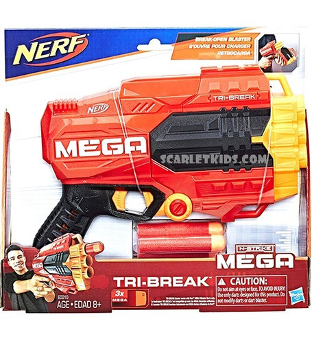 Nerf Mega Tri Break + 3 Dardos Hasbro Original