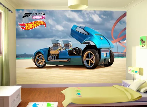 Papel De Parede Hotwheels Carros Pista Forza 8,5m² Nhw07