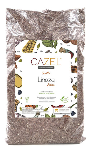 Imagen 1 de 2 de Semilla De Linaza Entera Calidad Premium 500g
