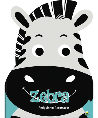 Amiguinhos Recortados II: Zebra, de Mammoth World. Editora Todolivro Distribuidora Ltda., capa mole em português, 2022