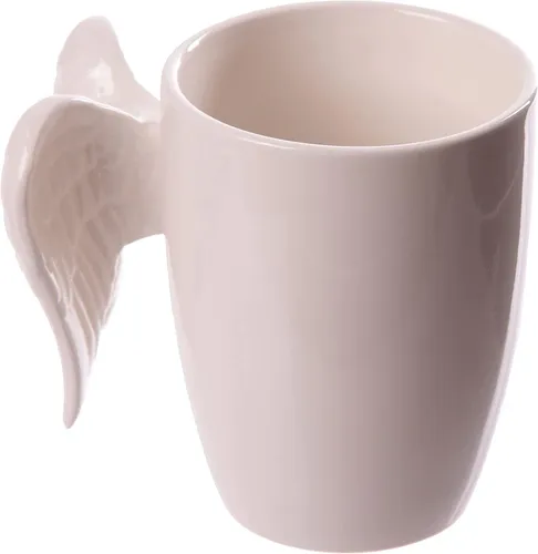 Taza Puckator Novelty De Cerámica Con Alas De Ángel Blancas