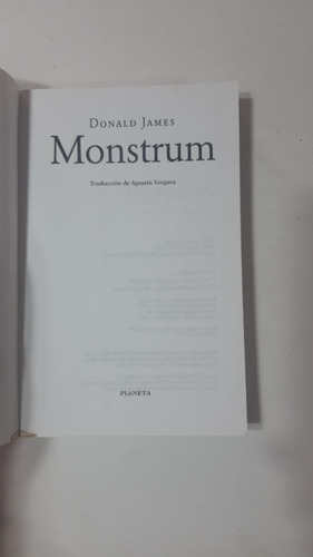 Monstrum - Donald James (32) (Usado)