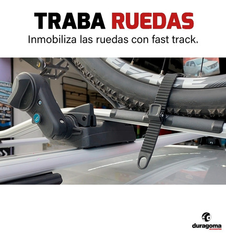 Combo Porta Bicicleta Techo Aluminio + Porta Equipaje Auto