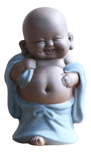 Pequeña Estatua De Cerámica Sonriente Maitreya Happy