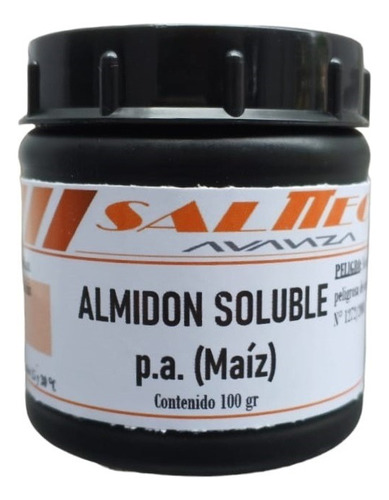 Indicador Almidón Soluble Calidad P. A. - 100 G - Salttech