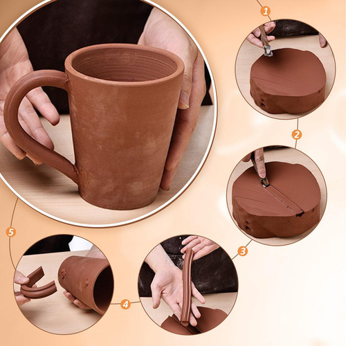 Kit De Modelado Con Asa Ergonómica De Cerámica, Estilo A