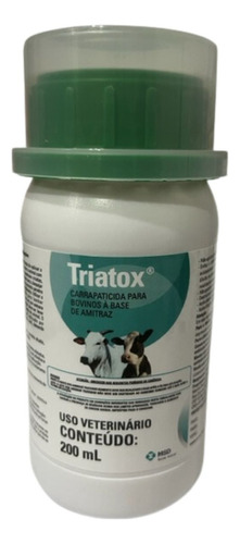 Triatox Msd Carrapaticida E Piolhicida Para Animais - 200 Ml Peso mínimo do animal 3 kg