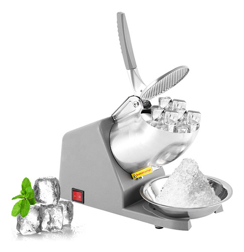 Máquina De Raspado D/hielo Eléctrica C/cuchillas Dobles 110v