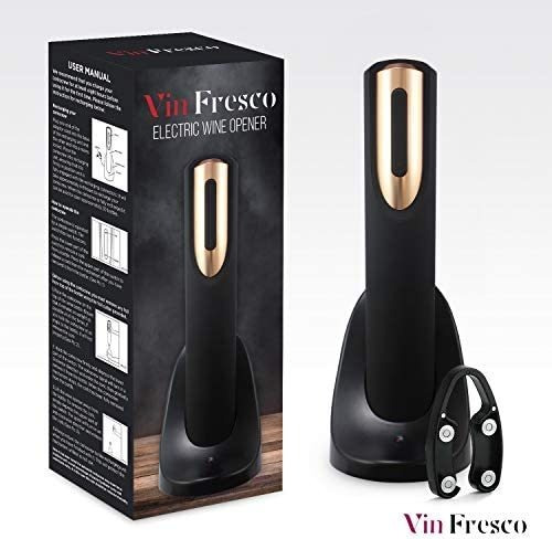 Abridor De Vino Eléctrico Vin Fresco Con Base De Carga Y Cor