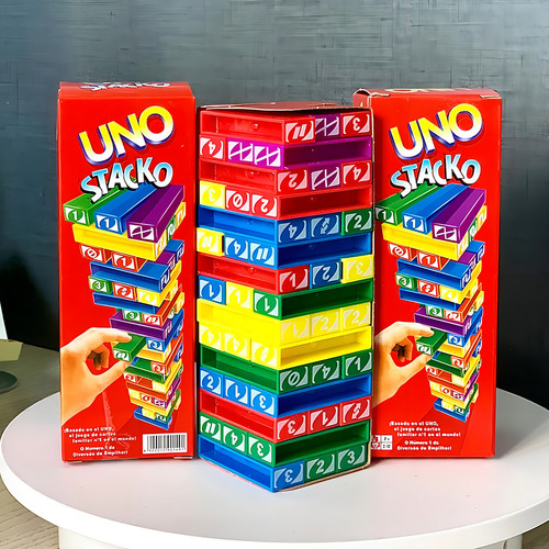Juego Uno Stacko Torre De Balance Con Bloques