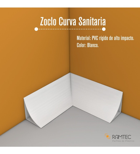Imagen 4 de 7 de Esquinero Doble L Para Unión De Curva Sanitaria (2 Pzas)
