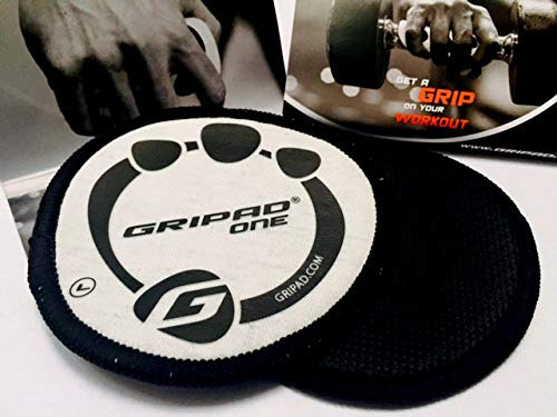 GriPad One Levantamiento Peso Grip Pads Negro Blanco Talla