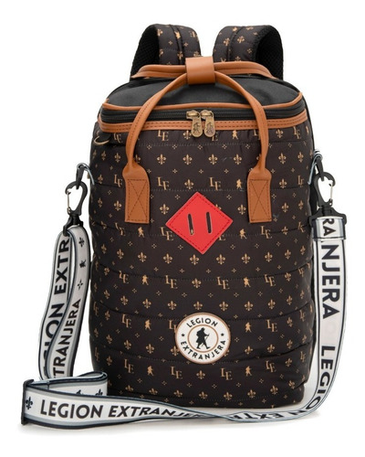 Imagen 2 de 9 de Mochila Matera Pampera Porta Notebook Epic Marrón