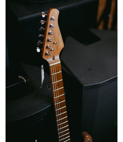 Guitarra Benson Stratocaster Hardy Series Hss 902 Nt/tt +bag Cor Natural Material Do Diapasão Roasted Maple Orientação Da Mão Destro