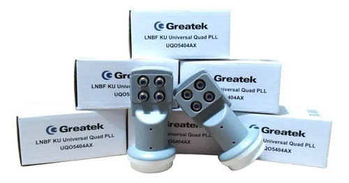 Imagem 2 de 2 de Kit Com 2 Lnbf Quadruplo Greatek 4 Saídas Universal Full Hd