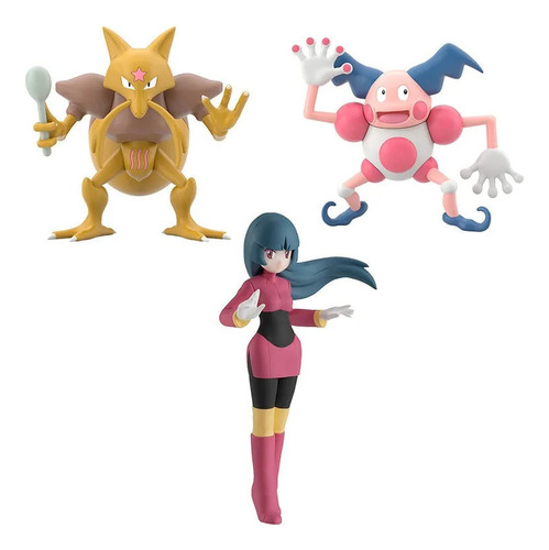 Pokemon Scale World Bandai Sabrina & Kadabra & Mr. Mime