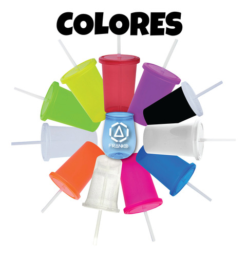 Vasos Decorados Beli Y Beto 20pzas Reusable Con Popote