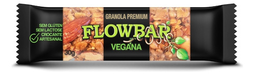 Barra De Cereal Vegana - 30g - Flowbar