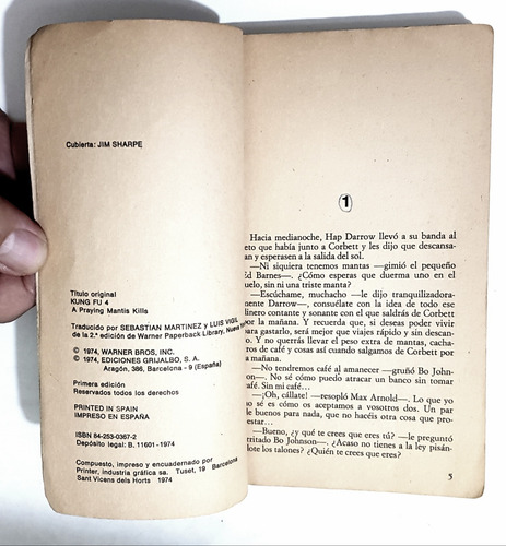 Libro Kung Fu 4 La Mantis Religiosa Mata De 1974,176 Páginas (Usado)
