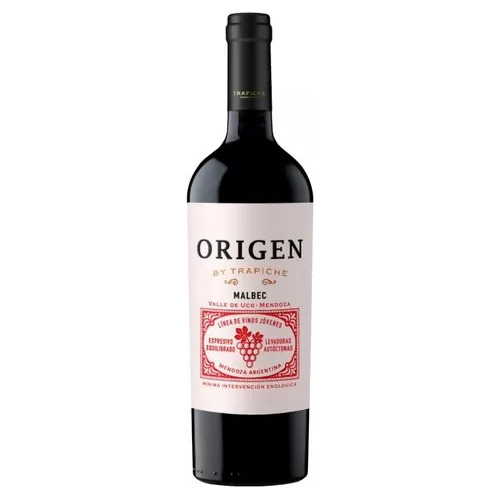 Vino Tinto Origen By Trapiche Malbec 750ml Puro Escabio