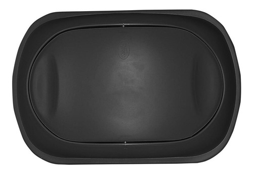 Pack De 2 Cestos Jumbo Color Negro Sin Asas C/tapa Balancin