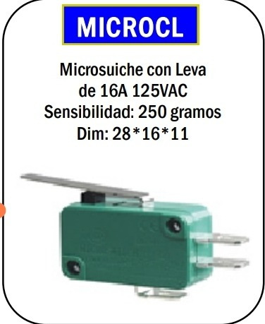 Microsuiche Con Leva De 16a 125vac