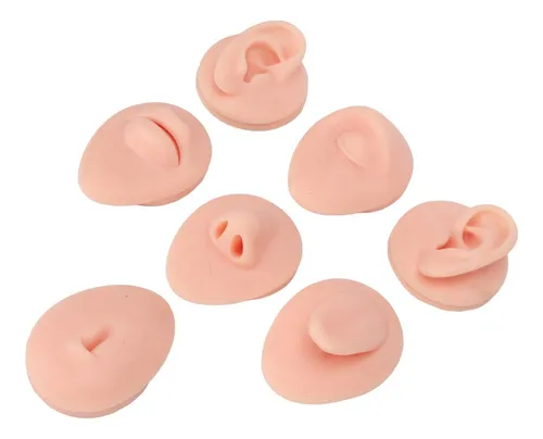 7 Piezas De Piercing Para Practica, Simulacion De Silicona S