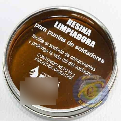 Imagen 1 de 1 de Resina Limpiadora De Puntas De Soldadores En Full