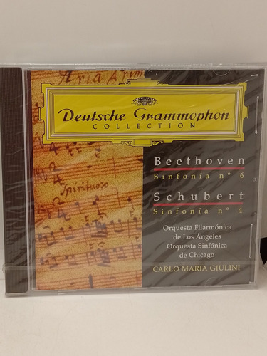 Beethoven Sinfonía 6 Schubert Sinfónia 4 Cd Nuevo 