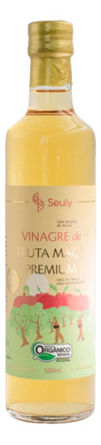Vinagre De Fruta Maçã Orgânico Premium Souly 500ml