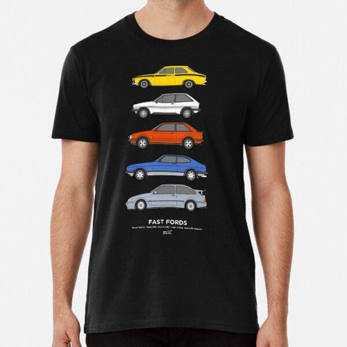 Remera Colección Fast Fords Classic Cars Algodon Premium