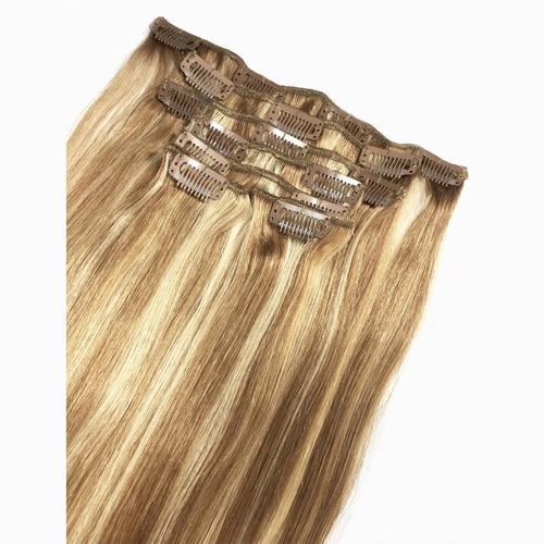 El Clip En Extensiones De Pelo De Cabello Humano De Oro De B