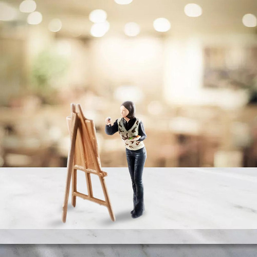 Pintor Modelo De Personas En Miniatura 1:64 Decoración De