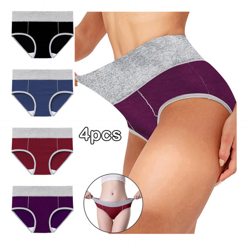 Calzoncillos C, Paquete De 4 Calzoncillos De Patchwork De Co