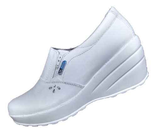 Zapatos Blancos Alto Confort Chef Nurse Dr House 8274 Novia