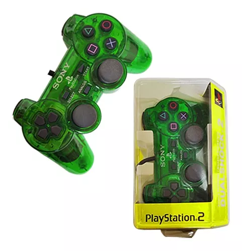 MANDO PS2 VERDE DUALSHOCK 2