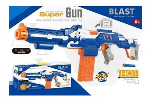 Imagen 4 de 10 de Juguete Arma Pistola 20 Dardos Tipo Nerf Babymovil