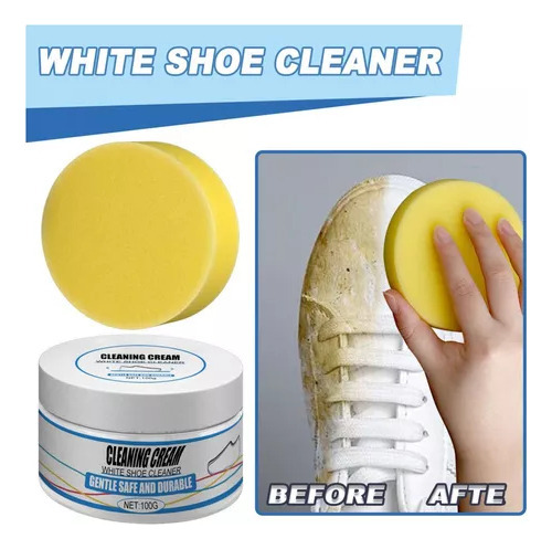 Limpiador De Zapatillas Para Zapatos Blancos, Crema Removedo