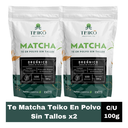 Te Matcha Teiko En Polvo X2