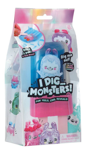 I Dig Monsters Coleccionables Popsicle 12 Cm. Rosa/azul
