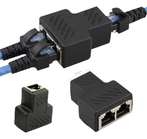1 A 2 Vnn Ethernet Red Rj45 Divisor Extensor Plug Adaptador 