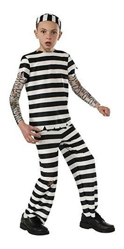 Disfraz Niño - Niños Convict Prisoner Disfraz De Halloween C