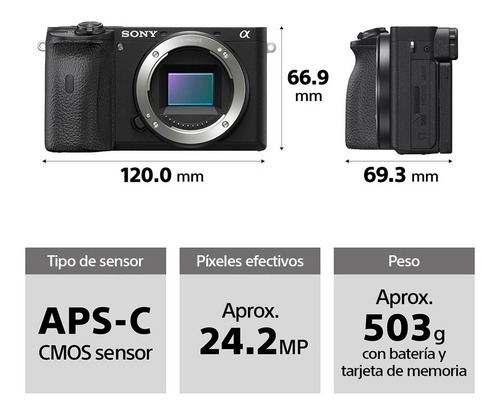 Imagen 7 de 10 de Cámara Sony Apha Ilce-6600 Aps-c Con Montura E
