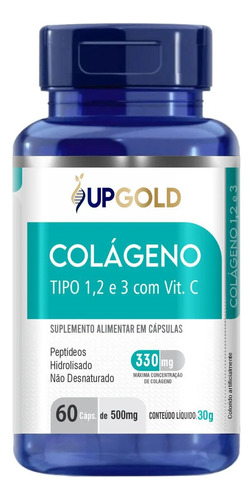 Colágeno Tipo 1, 2 Y 3 Con Vit. C 60 Cápsulas