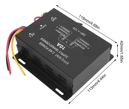 Fuente Convertidora 24v A 12v, Regulador De Voltaje