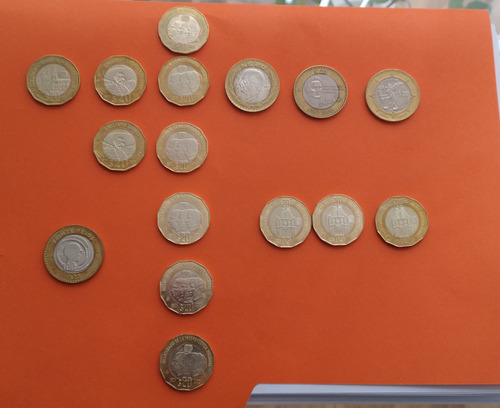 16 Monedas Colección 20 Pesos Mx