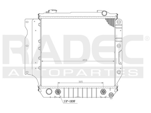 Radiador  Wrangler 97-06 L4/l6 2.4/4.0 Lts Automatico