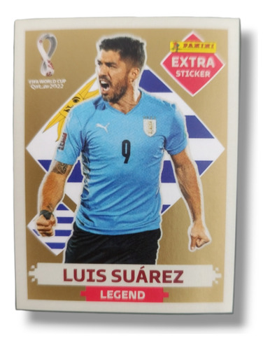 Luis Suárez Legend Gold Extra Sticker Estampa Panini 2022