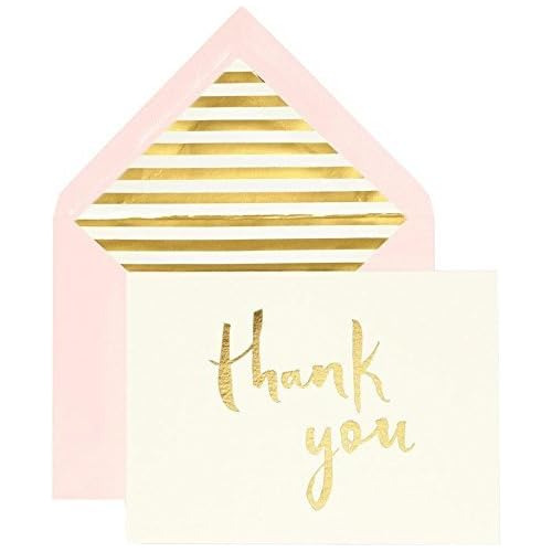 Bridal Thank You Card Set Of 10 - Juego De 10 Tarjetas ...